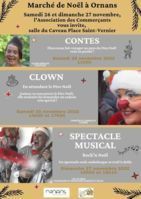 Animations du marché de Noël des commerçants d'Ornans